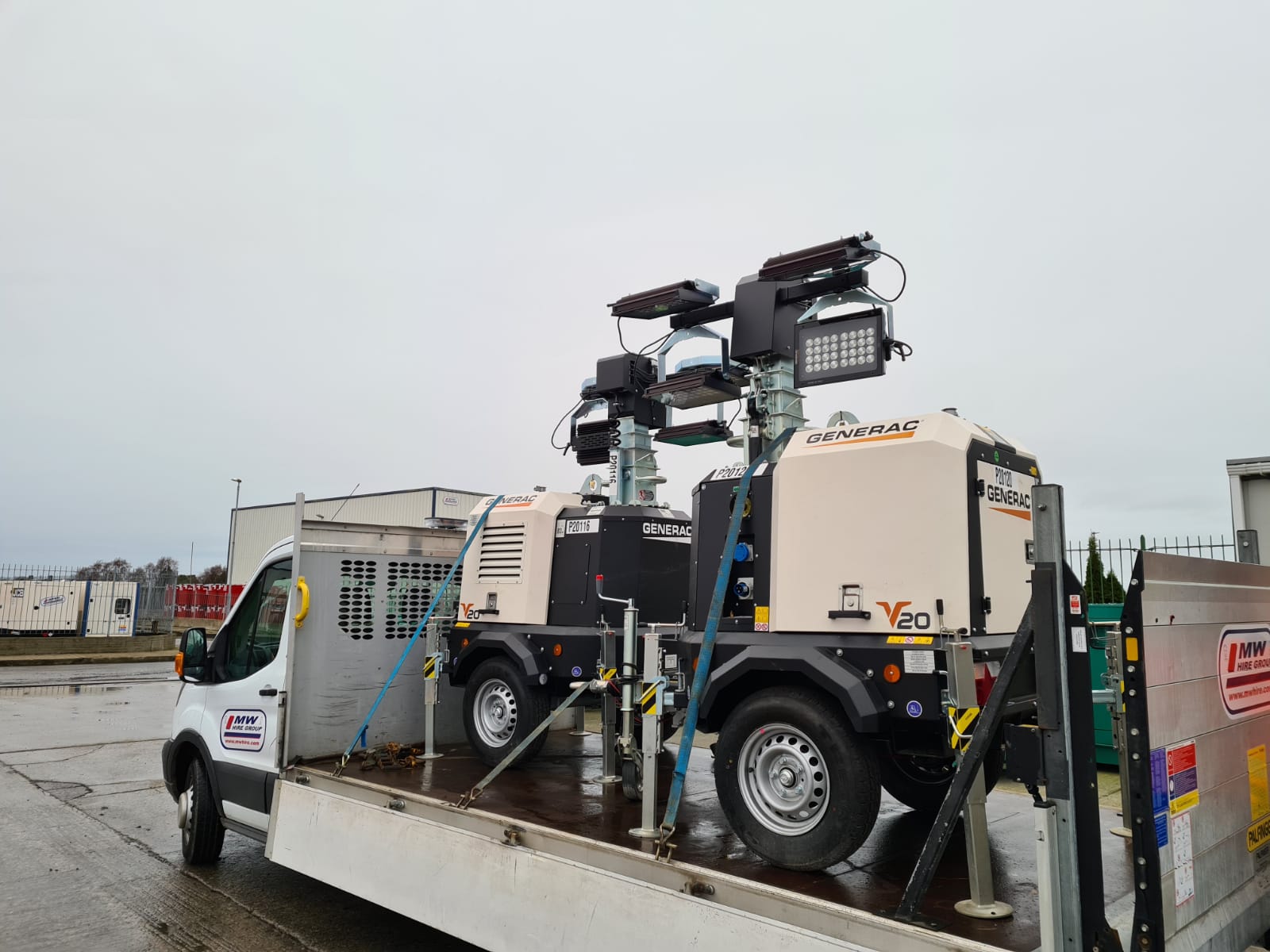 New Generac lighting towers...SOLD...to a construction company in Limerick
